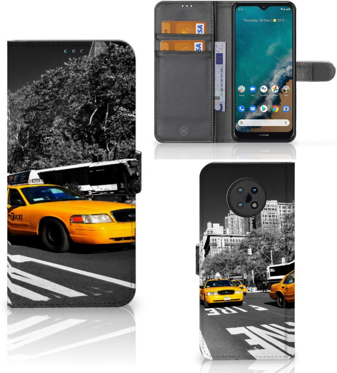 Nokia G50 Flip Cover New York Taxi