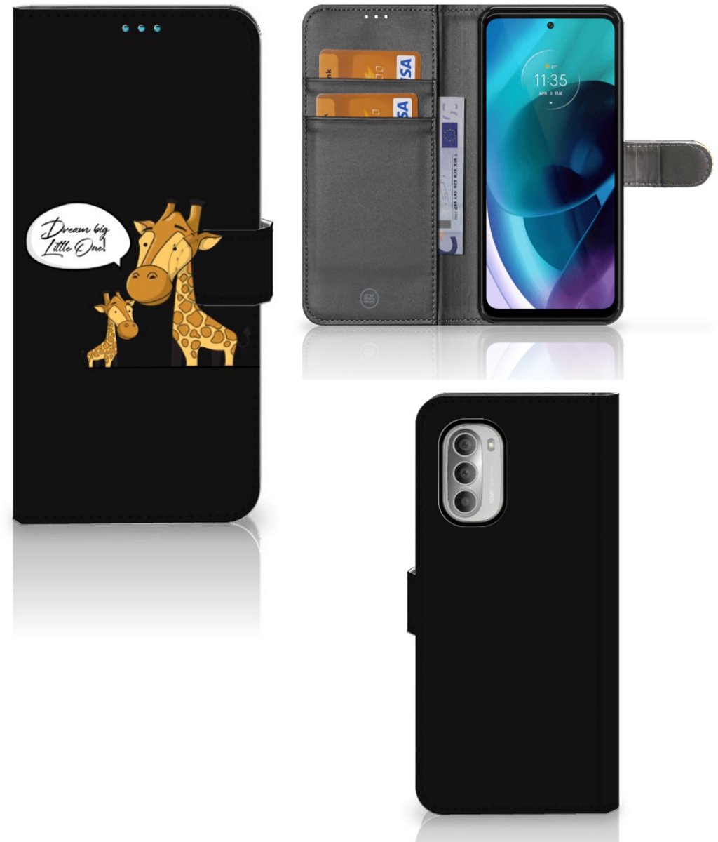Motorola Moto G51 5G Leuk Hoesje Giraffe