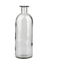 Gladde gezicht heldere glazen vaas voor bloem, knopvaas hydrocultuur plantenbak voor thuis, kantoor, kamer, feest, transparant-lange M