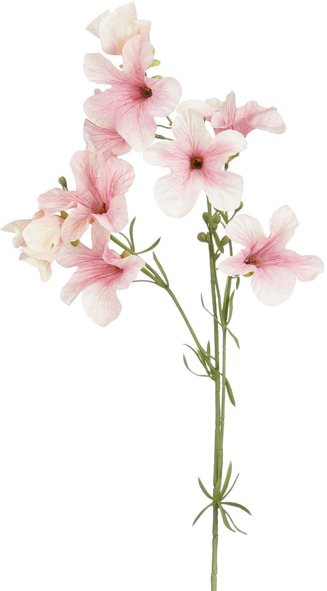 Mica Decorations Kunstbloem Petunia Floral - H89 cm - roze - kunststof - stelen kunstbloemen - boeket - rozen bloemetjes