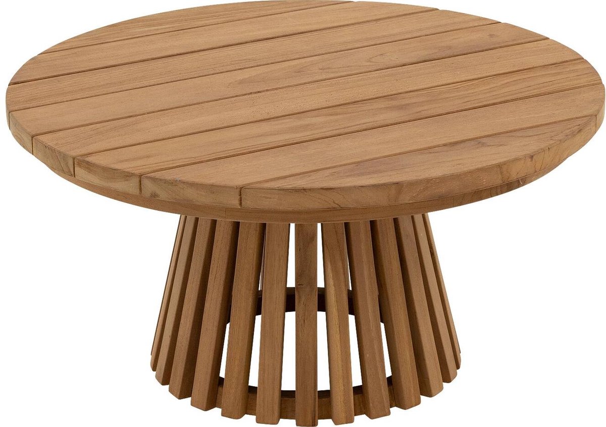 Goossens Salontafel Idro - Hout - onbewerkt - 80 x 38 x 80 cm