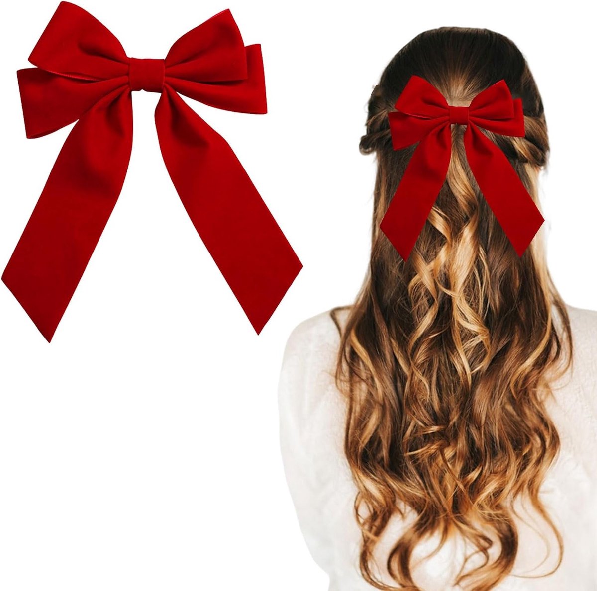 Elegante rode haarspelden voor een stijlvolle look, perfect voor elke gelegenheid