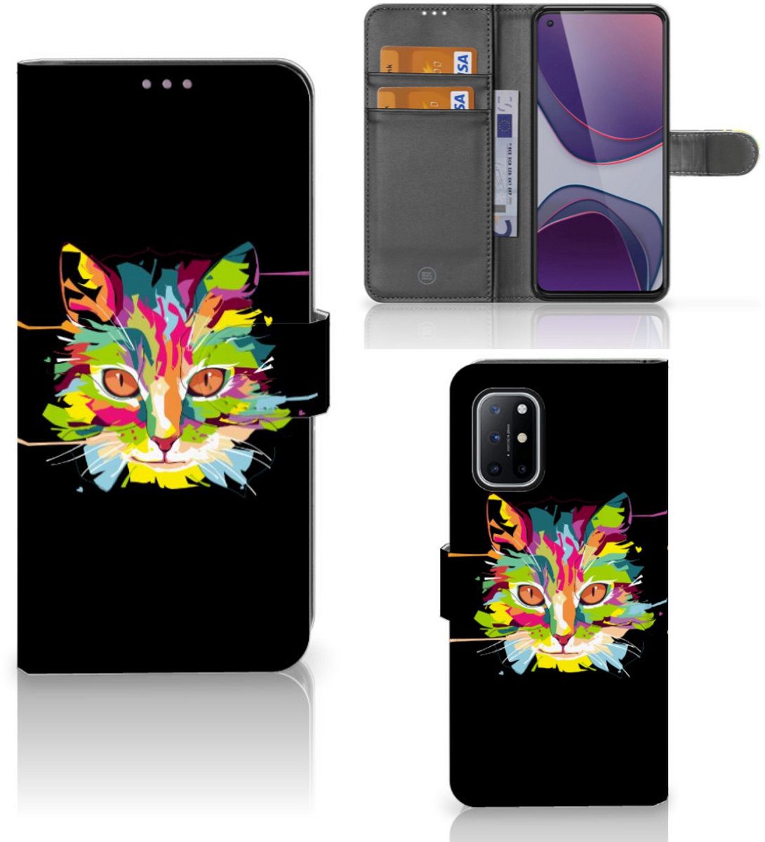 OnePlus 8T Leuk Hoesje Cat Color