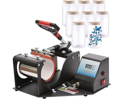 Hittepers Mokken - Transfer Pers - Sublimatie Printen - Dubbele Mok Capaciteit - 11oz Mokken - Zwart