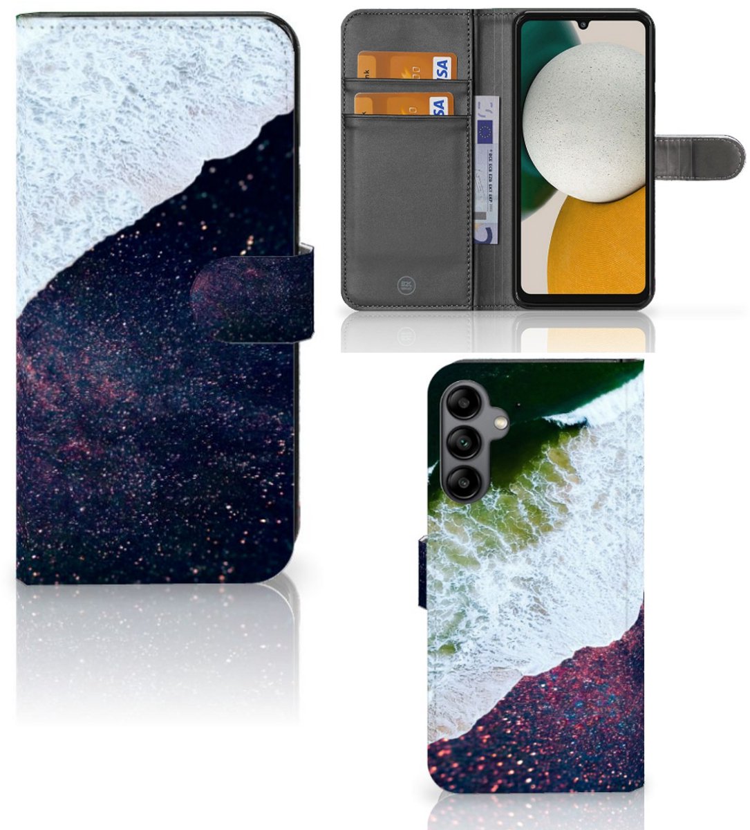 Samsung Galaxy A34 Book Case Sea in Space