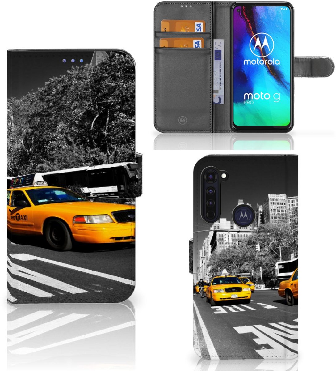Motorola Moto G Pro Flip Cover New York Taxi