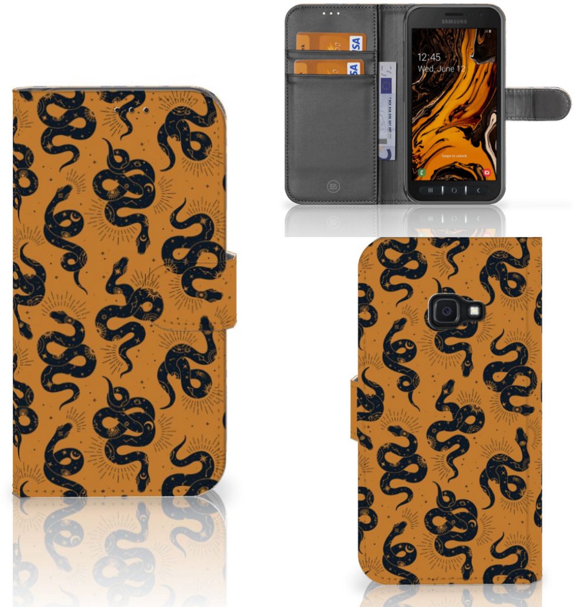 Telefoonhoesje met Pasjes voor Samsung Galaxy S21 FE Vlinder