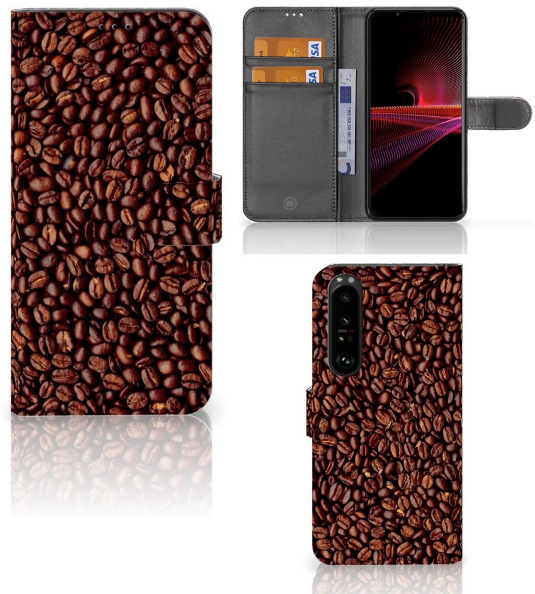 Sony Xperia 1 III Book Cover Koffiebonen