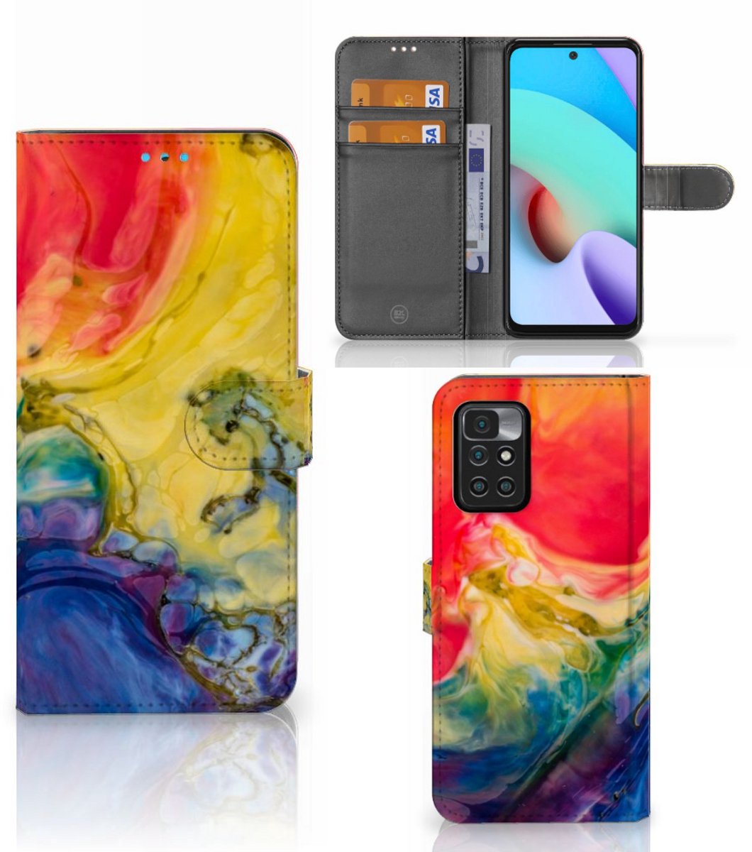 Hoesje Xiaomi Redmi 10 Watercolor Dark