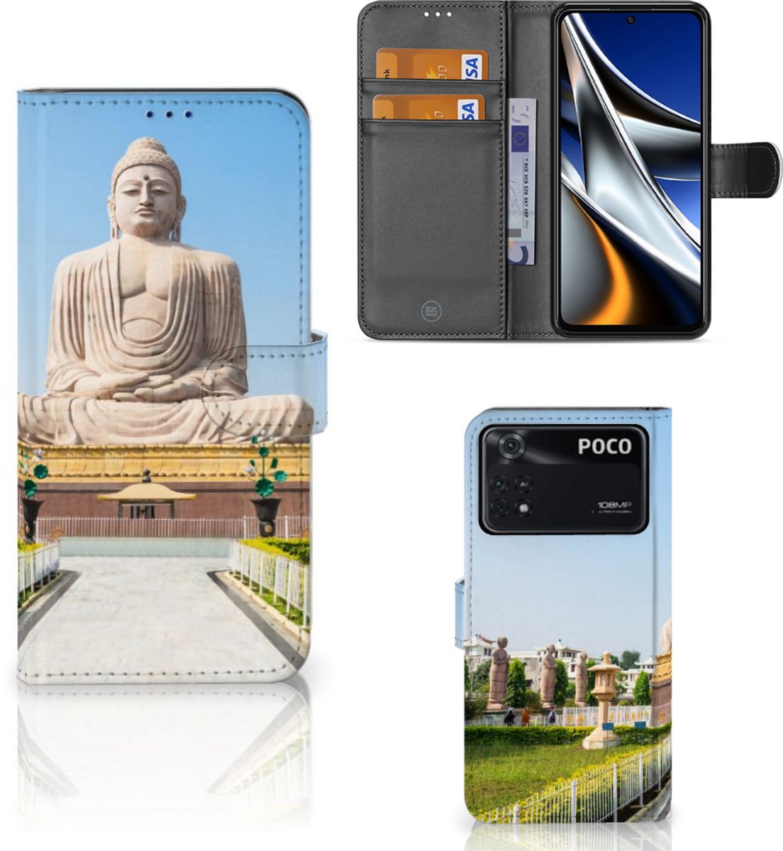 Xiaomi Poco X4 Pro 5G Flip Cover Boeddha
