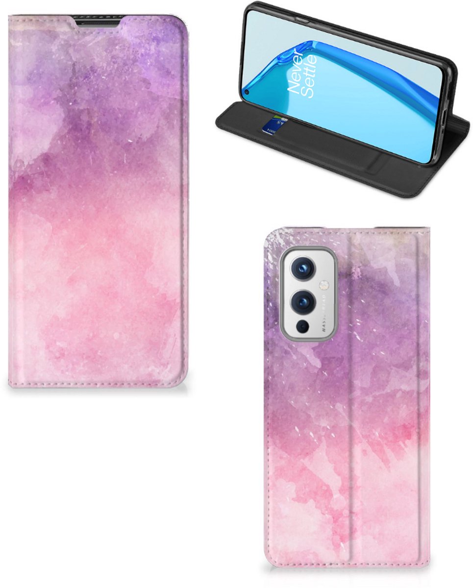 Bookcase OnePlus 9 Pink Purple Paint