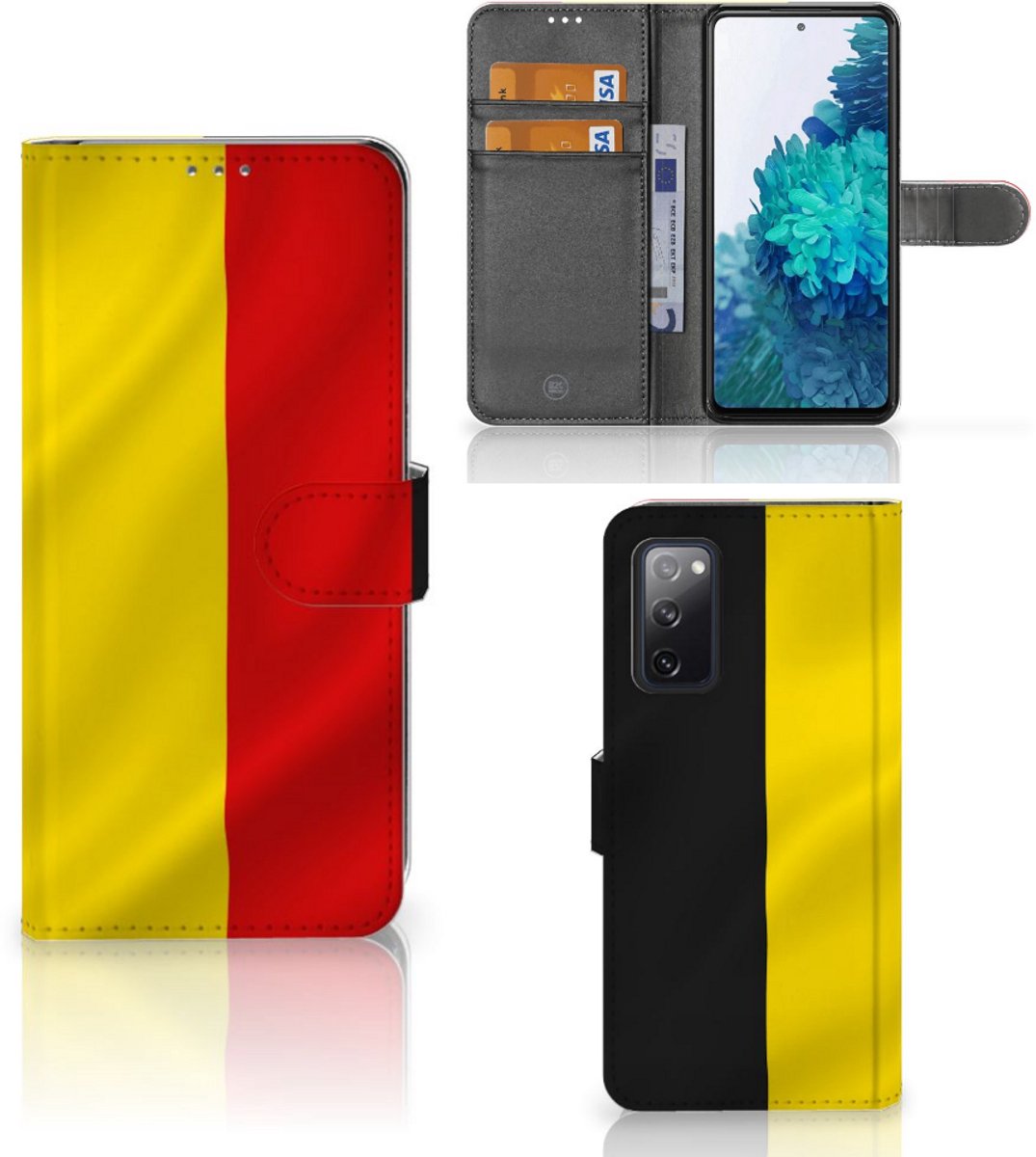 Samsung Galaxy S20 FE Bookstyle Case Belgische Vlag