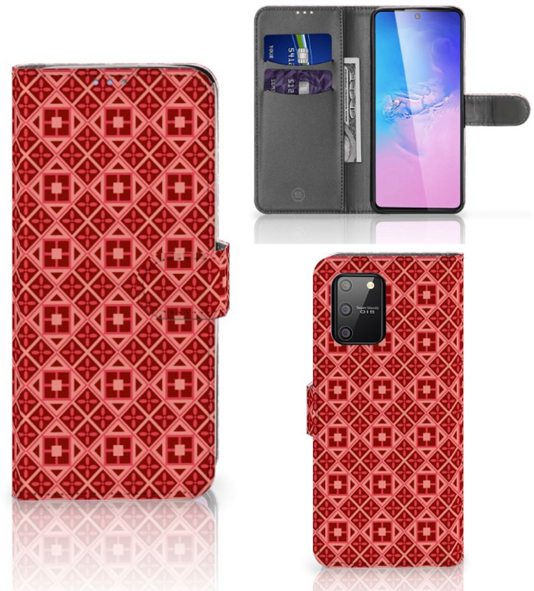 Samsung S10 Lite Telefoon Hoesje Batik Rood