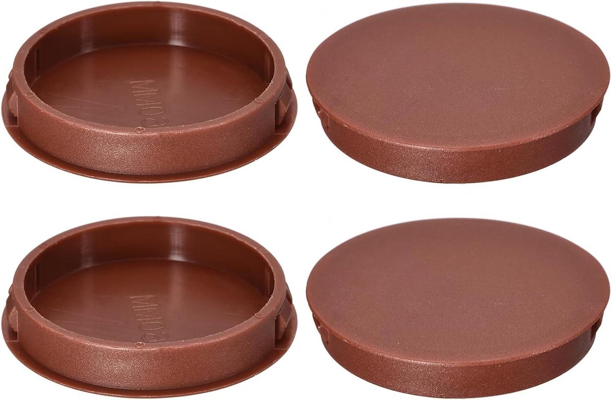 Plastic Hole Stops - Insert Fasteners Plugs - Holes Afdekken Decoreren - Rubberen Afdichting - 60mm Diameter - Rood