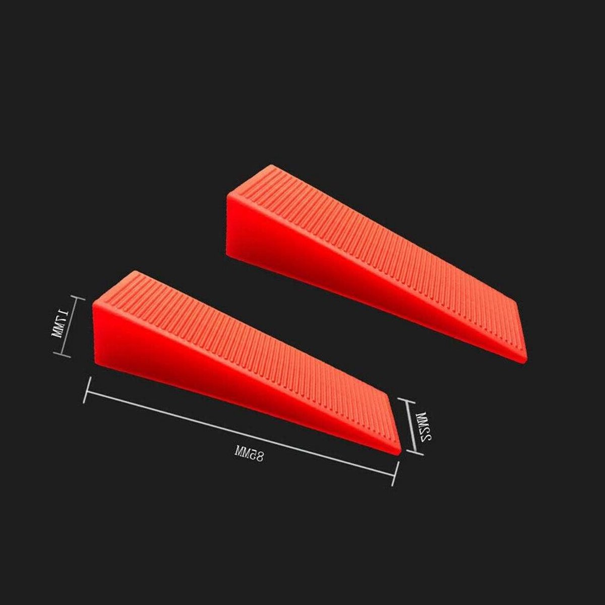 Tegel Leveling Systeem - Tegelwiggen Spacer - Tegels Egaliseren - Efficiënte Installatie - 100 stuks - Rood