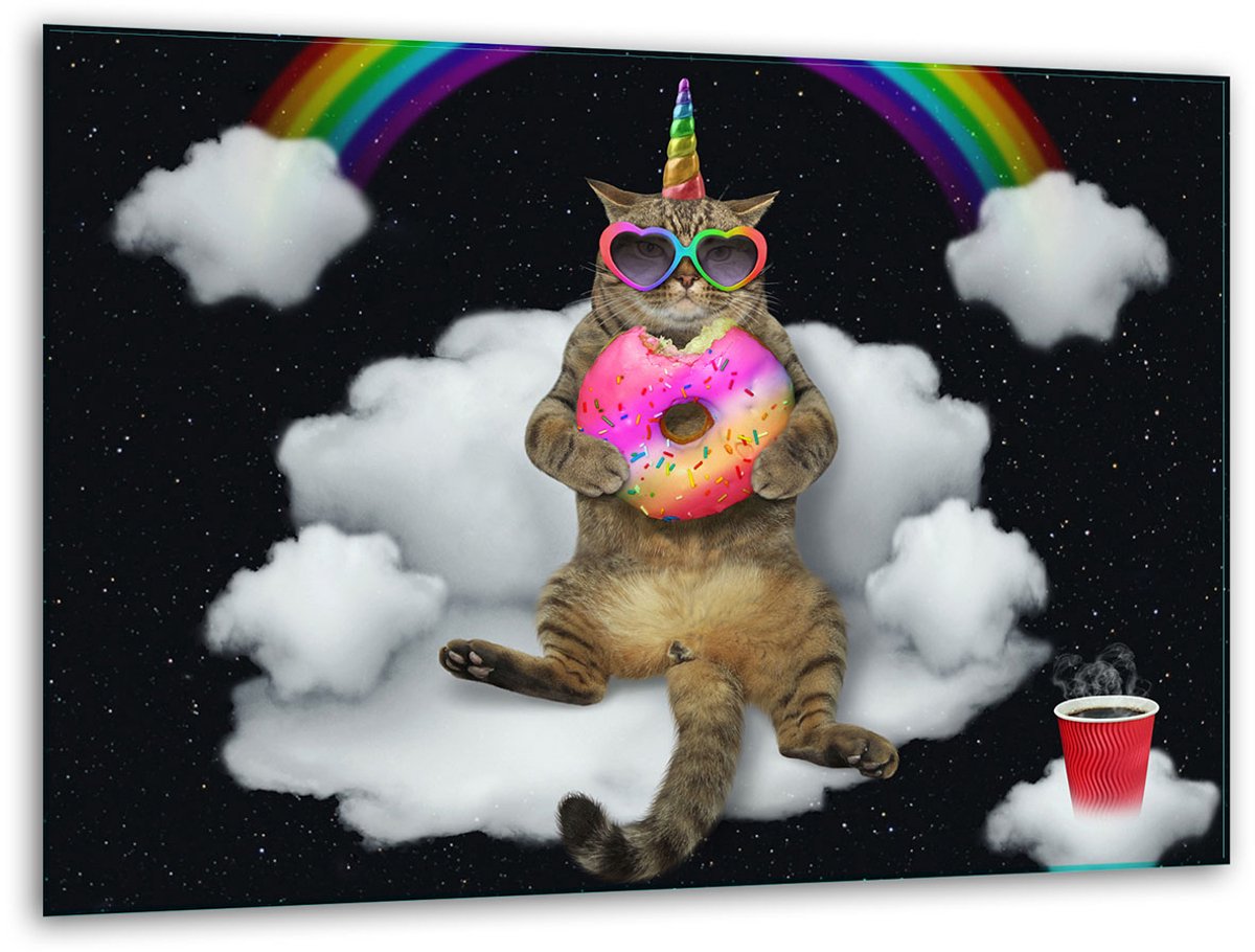 TMK ArtDeko - Snijplank - Glas - 40x30 cm - Kat