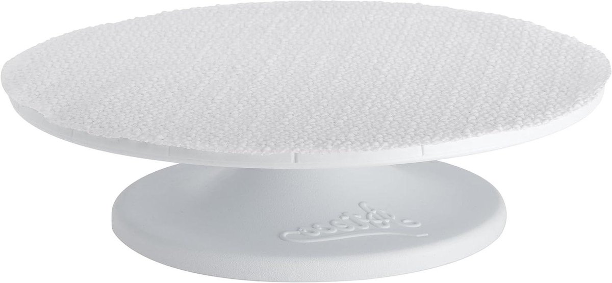Taartdraaitafel - Decoratie draaitafel - Taarten versieren - Antislip pad - 12 inch - Wit