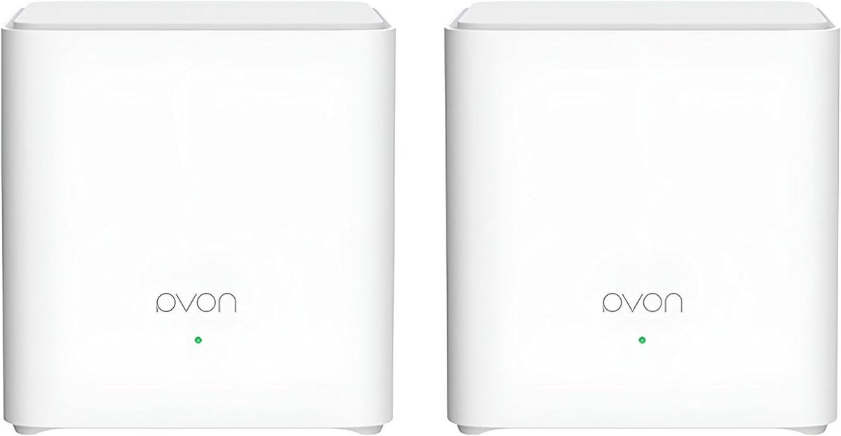 Wi-Fi Router Set - Draadloze Netwerk - Internet Verbinding - Dual Band AC1200 - 2 stuks - Wit