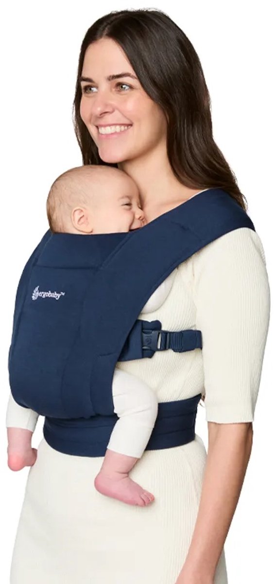 Ergobaby Baby Draagzak Embrace Midnight Blue - ergonomische draagzak vanaf geboorte – foto 2