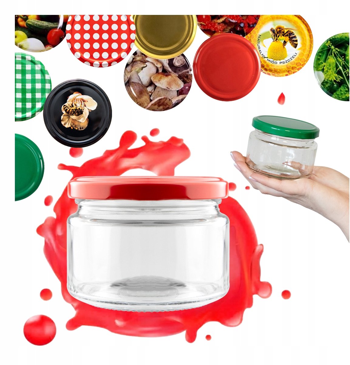POMA Serie - Glazen Pot - 265ml - Stapelbaar - Geschikt voor Conserven