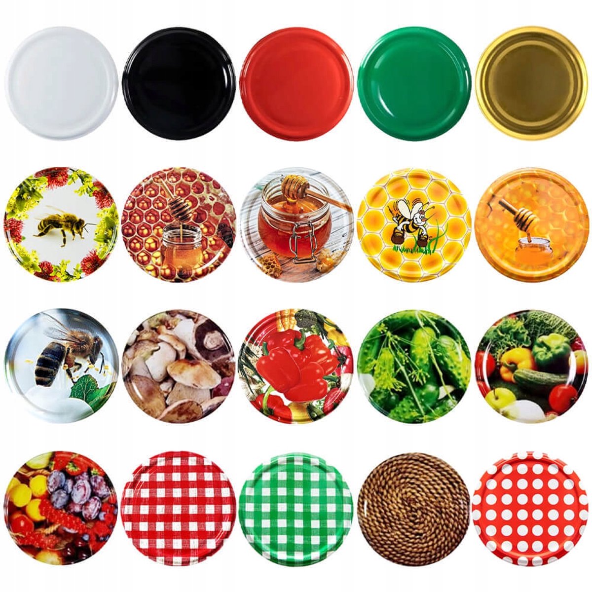 Bimberek - Deksel Set - FI 82 10x - Voor Honing - Diverse Designs