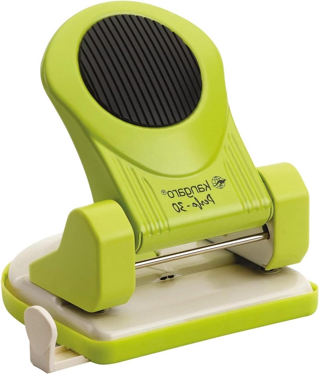 Perforator - Papierperforator - Documenten Perforeren - Geleiderail voor Nauwkeurigheid - Tot 30 Vellen - Groen