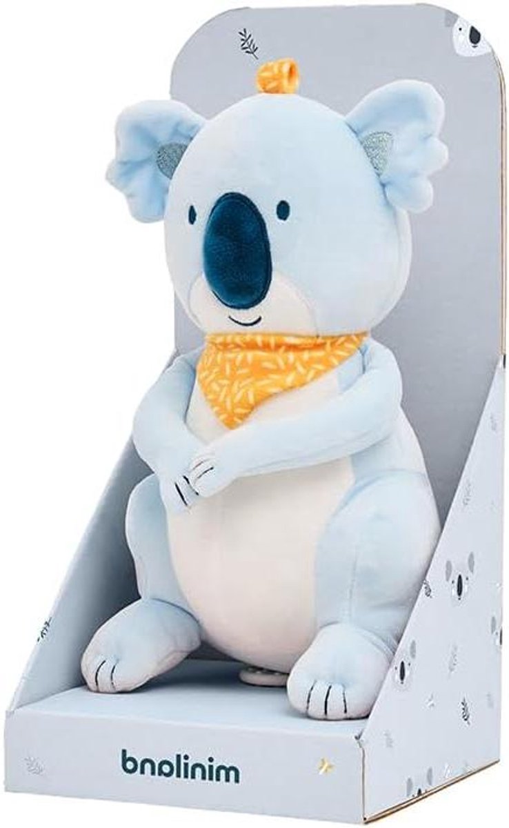 Babyknuffel Koala - Pluche dier Knuffelpop - Baby troosten - Extra zachte textuur - 240 Gram - Grijs