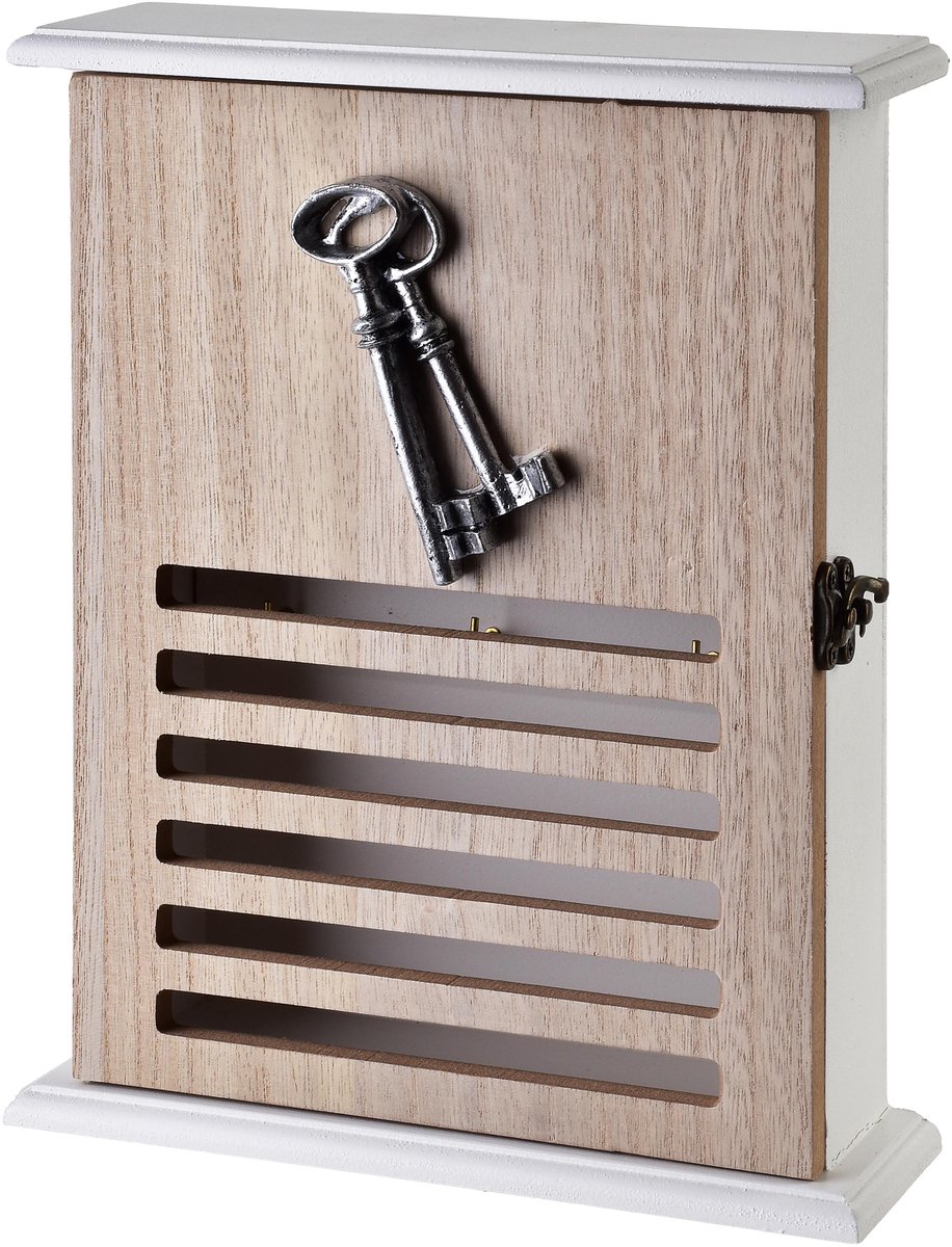 Mondex STACY - Sleutelkast - Houten - 6 Haken - 20x6x26,5 cm