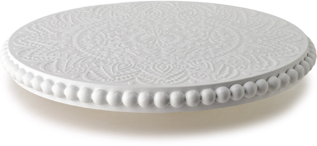 DAZ Mandala Collectie - Decoratieve Schaal - 30x30x6 cm - Witte Mandala