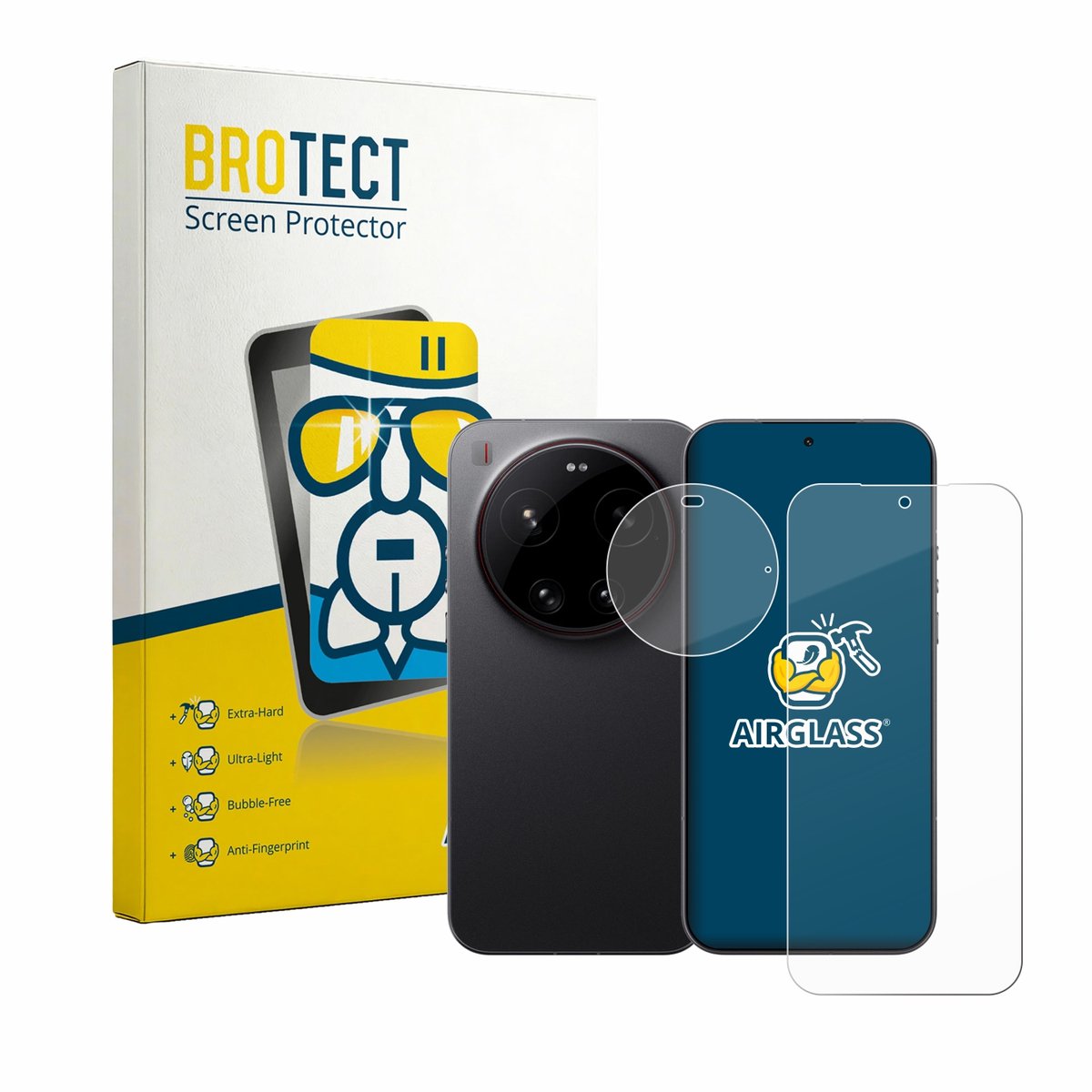 Screenprotector voor Xiaomi 17 Ultra (Voor+Camera) Beschermglas transparant