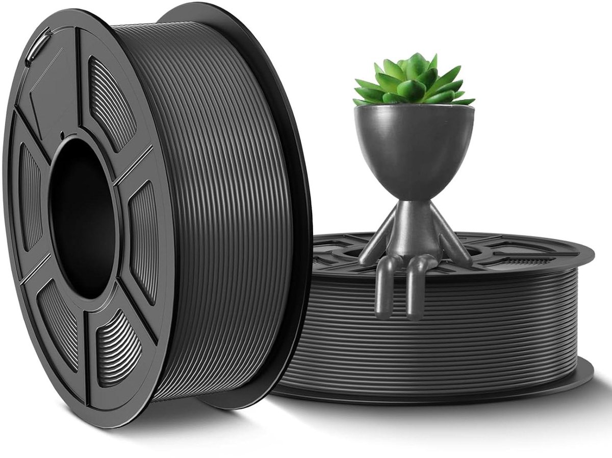 3D Printer Filament - PETG Draad - Objecten Printen - Hoge Taaiheid - 2KG 1.75mm - Grijs
