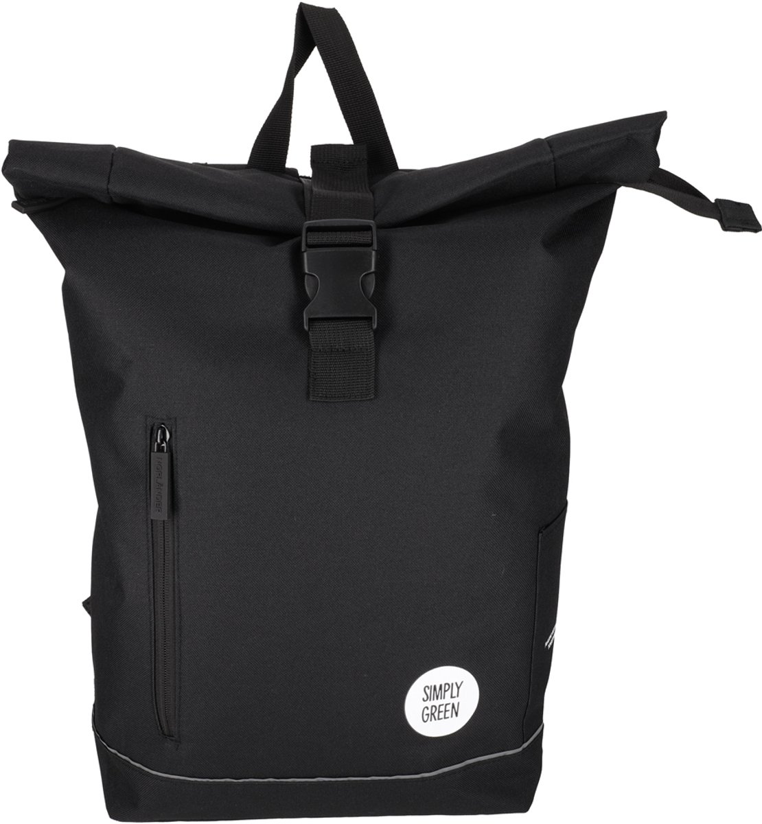 NORLÄNDER S.G. Rol Rugtas RPET 2.0 Zwart – Duurzame Rugzak van Gerecycled Polyester