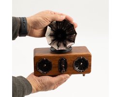 Retro Mini Dubbele Grammofoon Luidspreker - Bluetooth