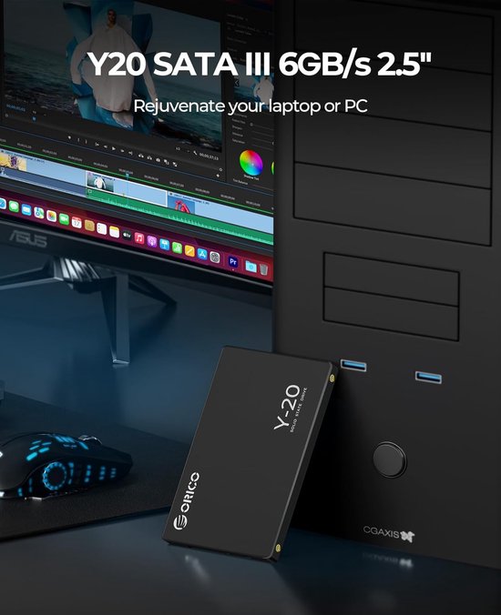 Interne SSD - Solid State Drive - Snellere Opslag - 3D NAND Technologie - 2 TB - Zwart van Merkloos — afbeelding 3