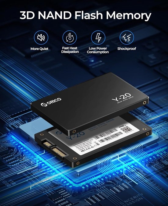 Interne SSD - Solid State Drive - Snellere Opslag - 3D NAND Technologie - 2 TB - Zwart van Merkloos — afbeelding 4