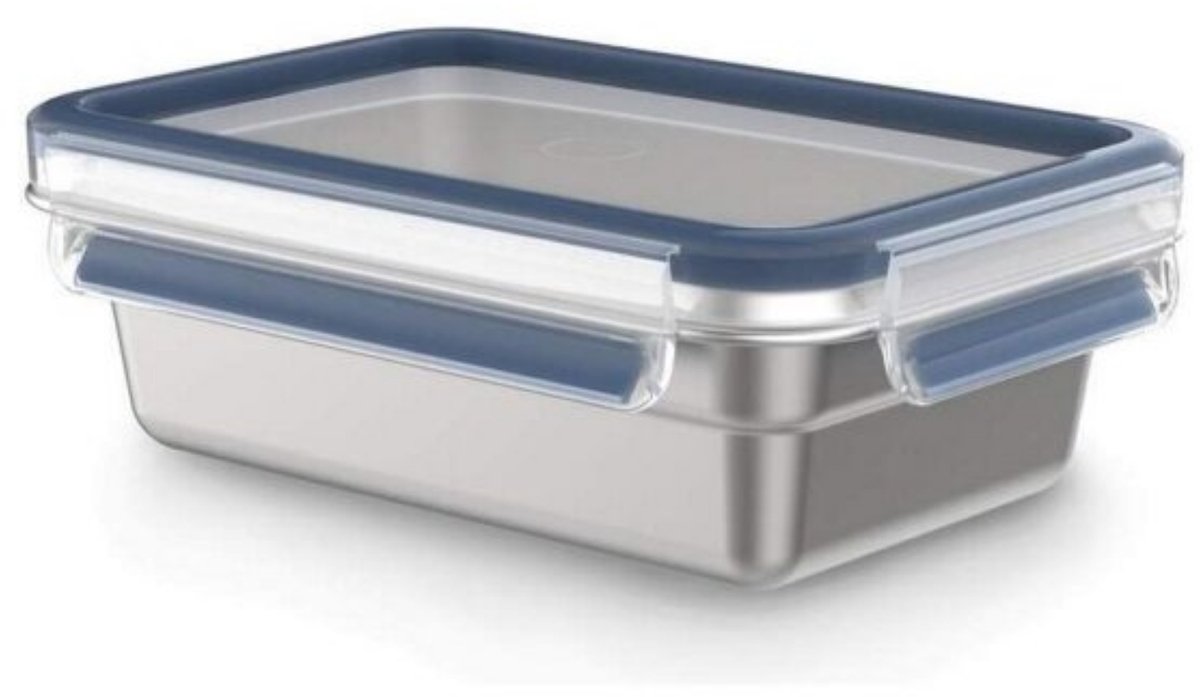 Tefal MasterSeal RVS - Vershouddoos - 0,8L - Rechthoekig - BPA-vrij - Luchtdicht