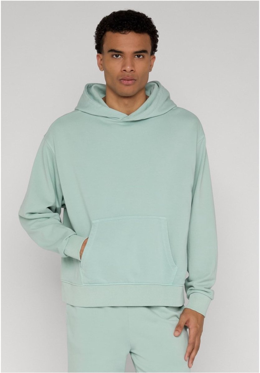 Urban Classics Heavy Washed Boxy Hoodie/trui S Mintgroen