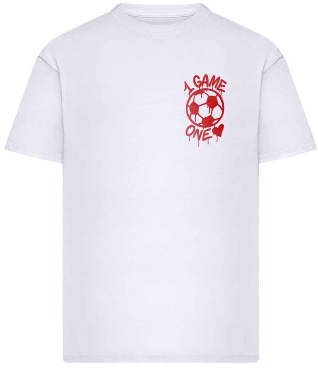 Mister Tee One Game One Love Oversize Heren Tshirt XS Wit