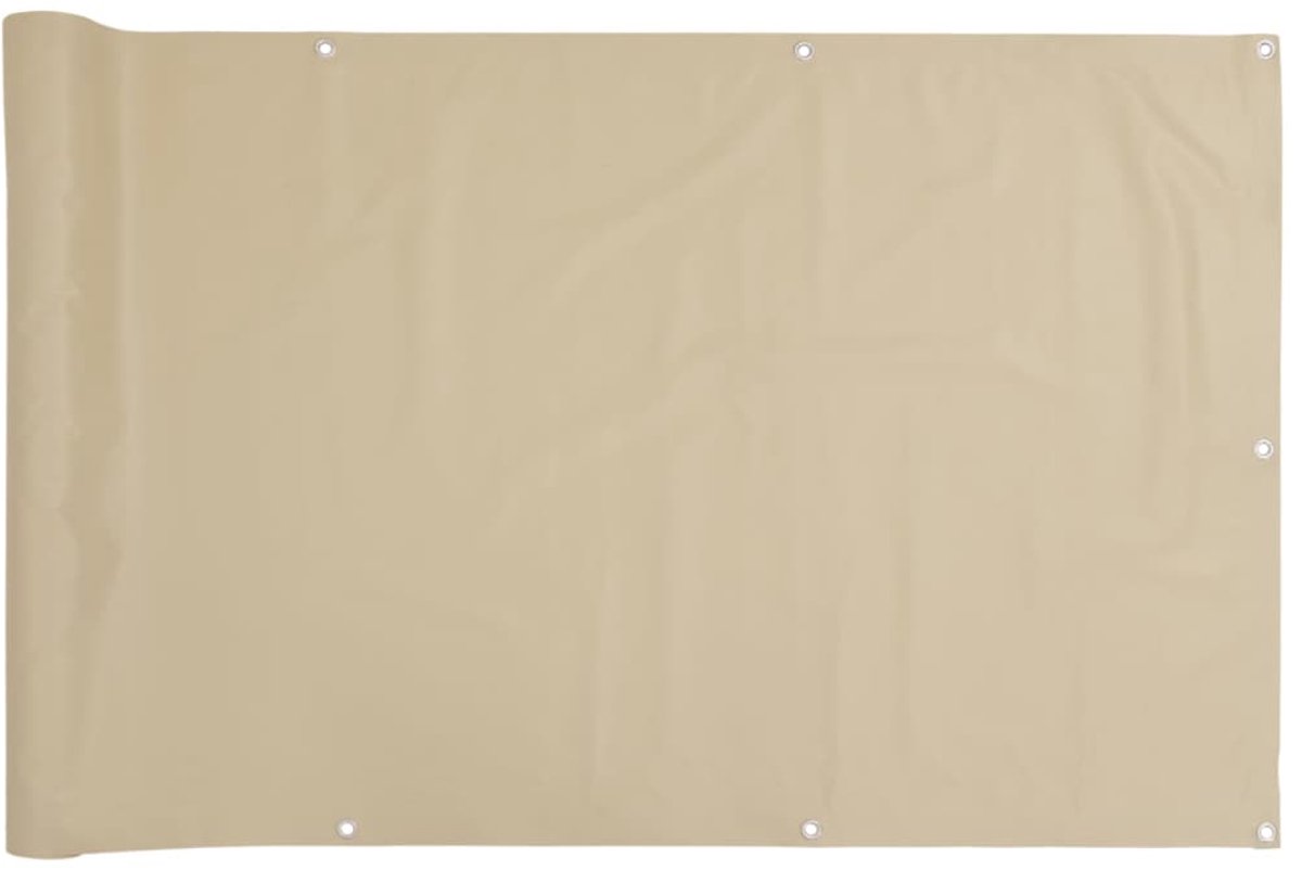 Balkonscherm XXL Waterdicht - 120 x 600 cm - Beige - Oxford Stof met PU-coating - UV-beste