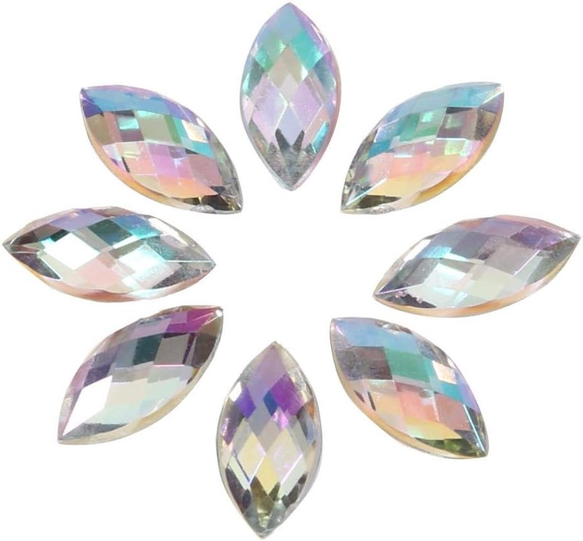 500 Stuks AB Rhinestones van Acryl voor Naaiwerk, Versieringen en Modeaccessoires