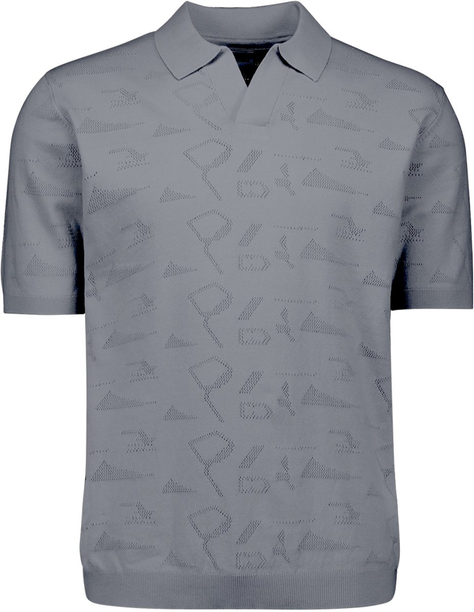 Gebreide jacquard polo
