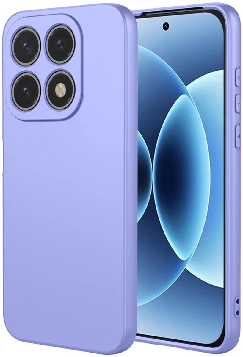 Hoesje geschikt voor Xiaomi 17 - Phonesta Soft Silk Silicone Back Cover - Paars
