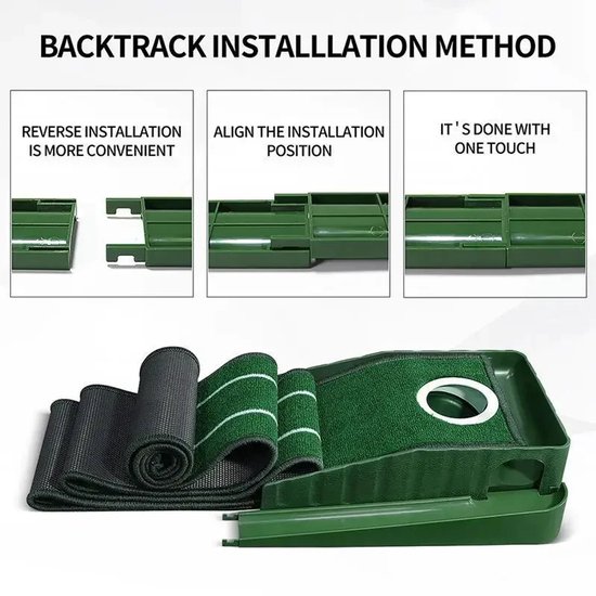 CYRO - Putting Mat - Golf Putting Mat - Putting Mat Golf - Golfmat incl. Automatische Balretour - In- & Outdoor - Thuis & Kantoor van Merkloos — afbeelding 2