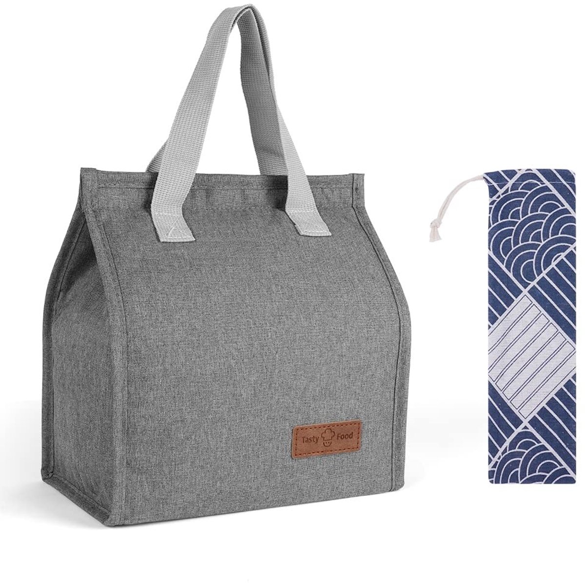 Store_7 - Lunchtas - Geïsoleerde koeltas - Lekvrije lunchorganizer - Grijs - Draagbare tas voor werk en school - Comfortabel en stijlvol