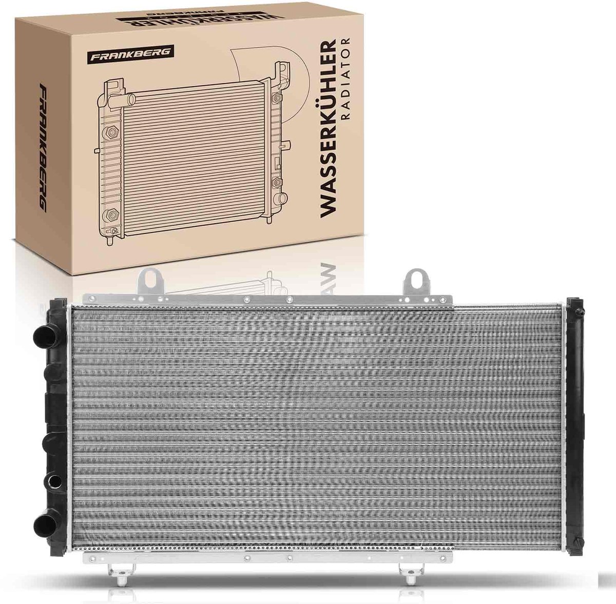 Frankberg 1x radiator waterkoeler motorkoeler voor Fiat