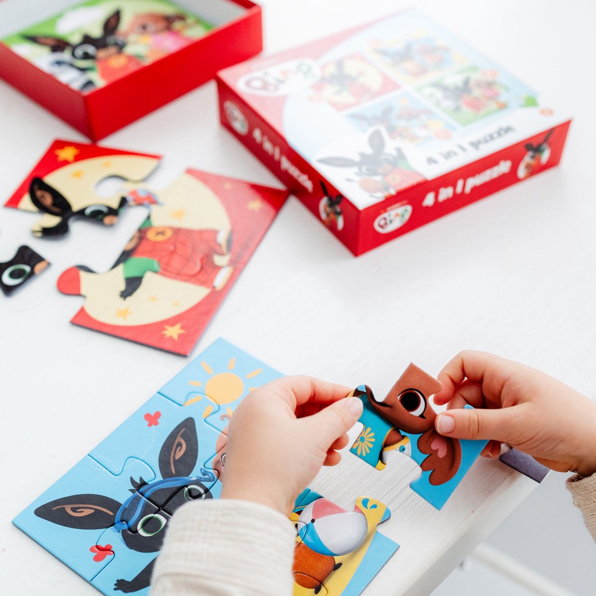 Bing puzzel 4 in 1 educatief peuter speelgoed - kinderpuzzel 4x6x9x16 stukjes leren puzzelen - cadeautip puzzel 3 jaar en ouder - Bambolino Toys — afbeelding 7