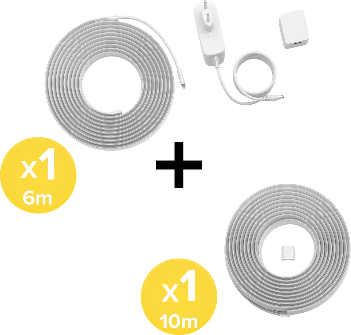 Philips Hue Flux LED strip 16 Meter - Wit en Gekleurd Licht - Light Strip - Incl. Voedingskabel - Hue White and Color Ambiance — afbeelding 3