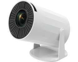 Aourow Mini Beamer 720P HD - Compacte LED Projector met WiFi 5G en Bluetooth 5.2 - Automatische Focus - 100 inch Scherm - Wit
