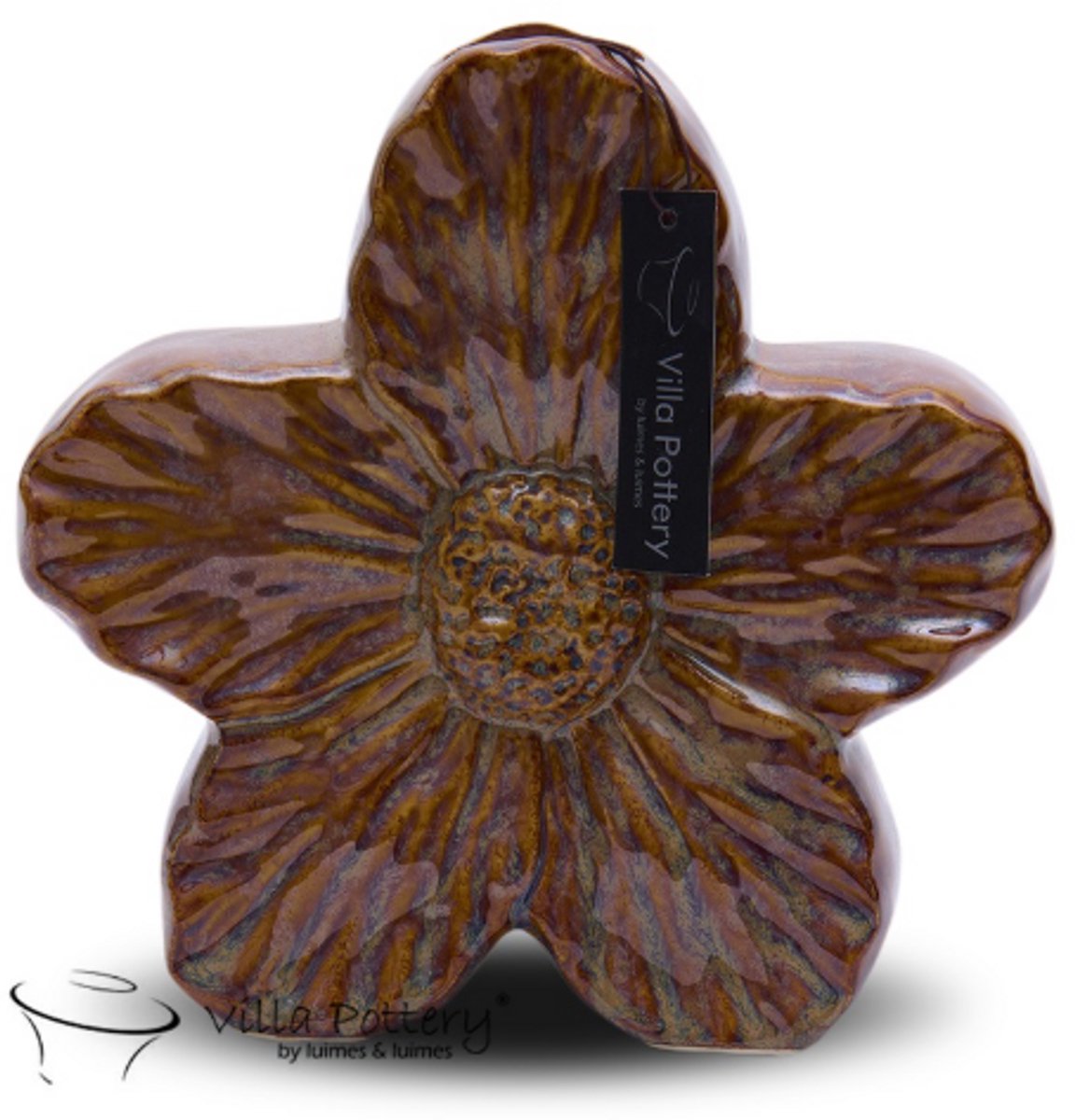 Villa Pottery Vaas - Villa Pottery - Woondecoratie - Keramiek - Decoratie - Voorjaarscollectie - Olivia 1_4 Brown Green Bruin