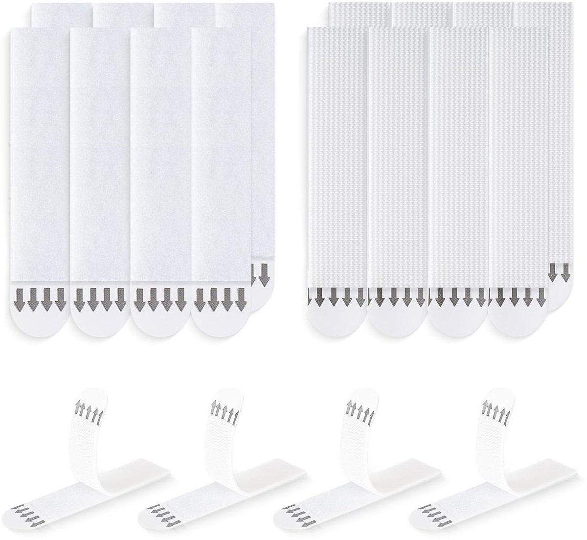 Plakstrips - Ophangstrips - Foto's ophangen - Beschadigingsvrij - 19 x 94 mm - Wit